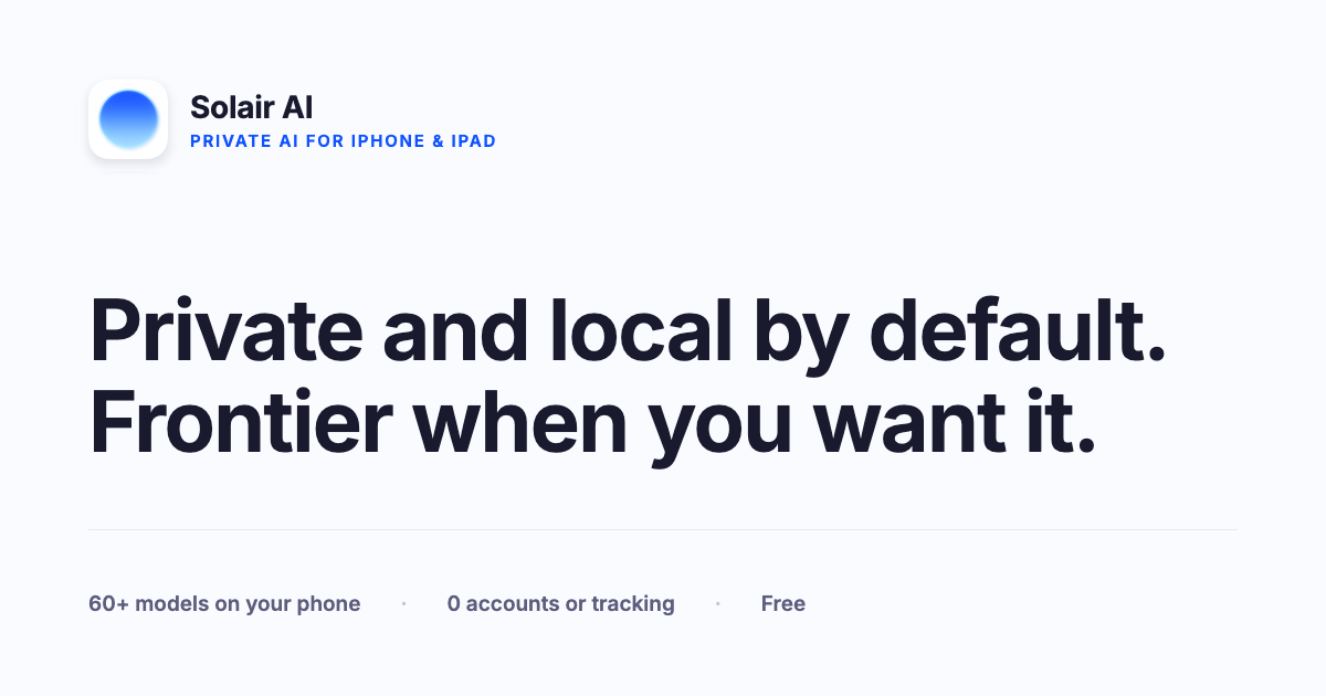 Solair AI social card